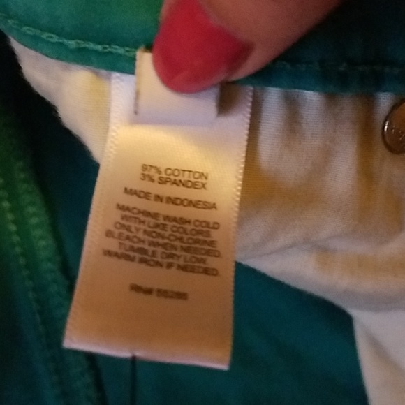 Express teal colored jeans - Picture 4 of 4